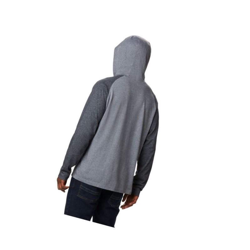 Columbia Thistletown Park Raglan Kapşonlu Erkek Gri Siyah | 28547-ZQKI