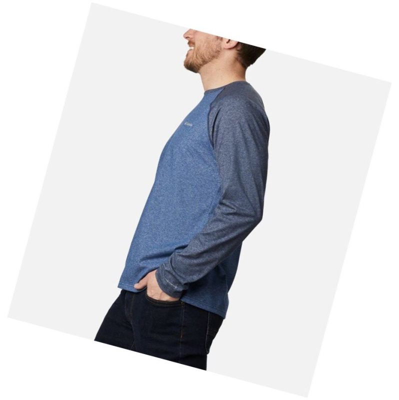 Columbia Thistletown Park Raglan Sweatshirt Erkek Lacivert | 41283-EGLH