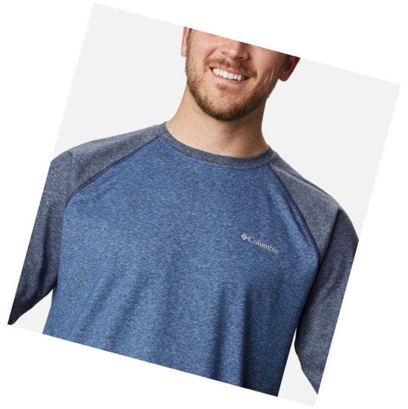 Columbia Thistletown Park Raglan Sweatshirt Erkek Lacivert | 41283-EGLH