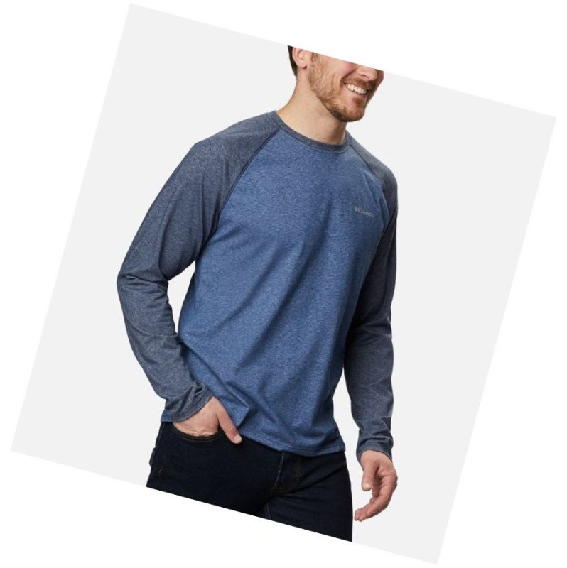 Columbia Thistletown Park Raglan Sweatshirt Erkek Lacivert | 41283-EGLH