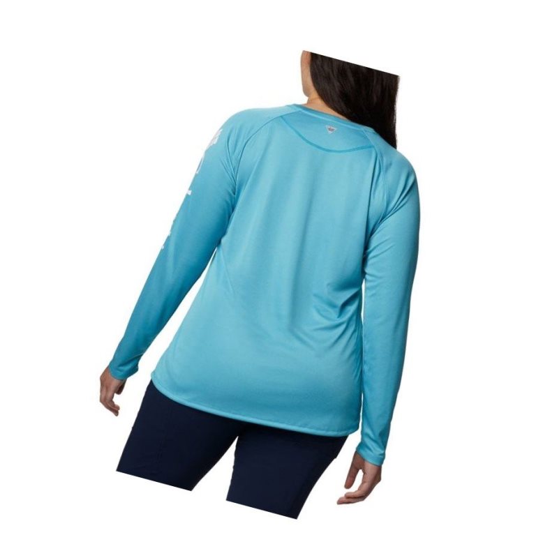 Columbia Tidal Heather Long Sleeve Sweatshirt Kadın Beyaz | 19358-XBKP