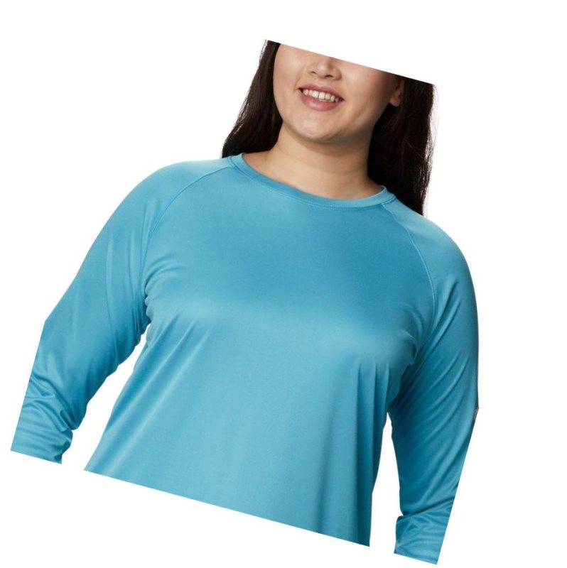 Columbia Tidal Heather Long Sleeve Sweatshirt Kadın Beyaz | 19358-XBKP