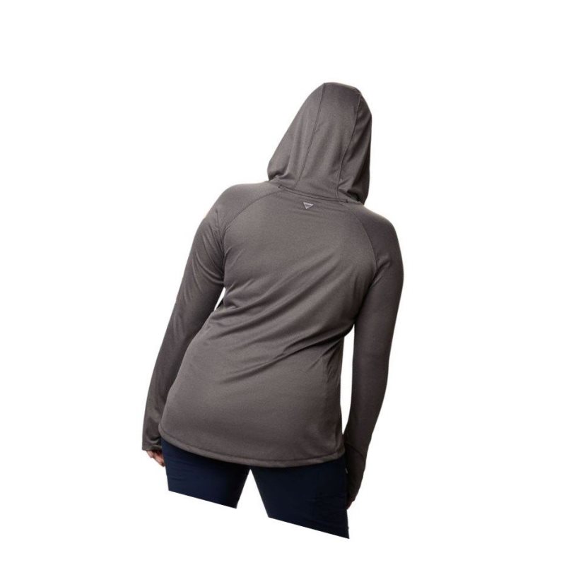 Columbia Tidal Heather Plus Size Kapşonlu Kadın Siyah Pembe | 80321-QVYC