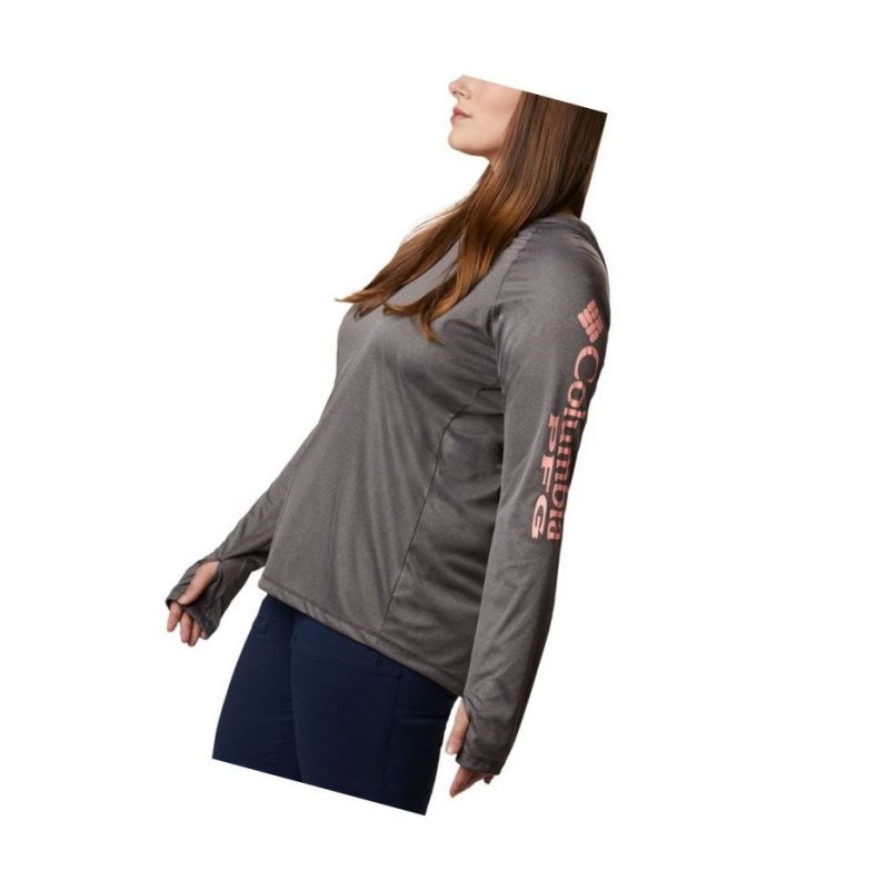 Columbia Tidal Heather Plus Size Kapşonlu Kadın Siyah Pembe | 80321-QVYC
