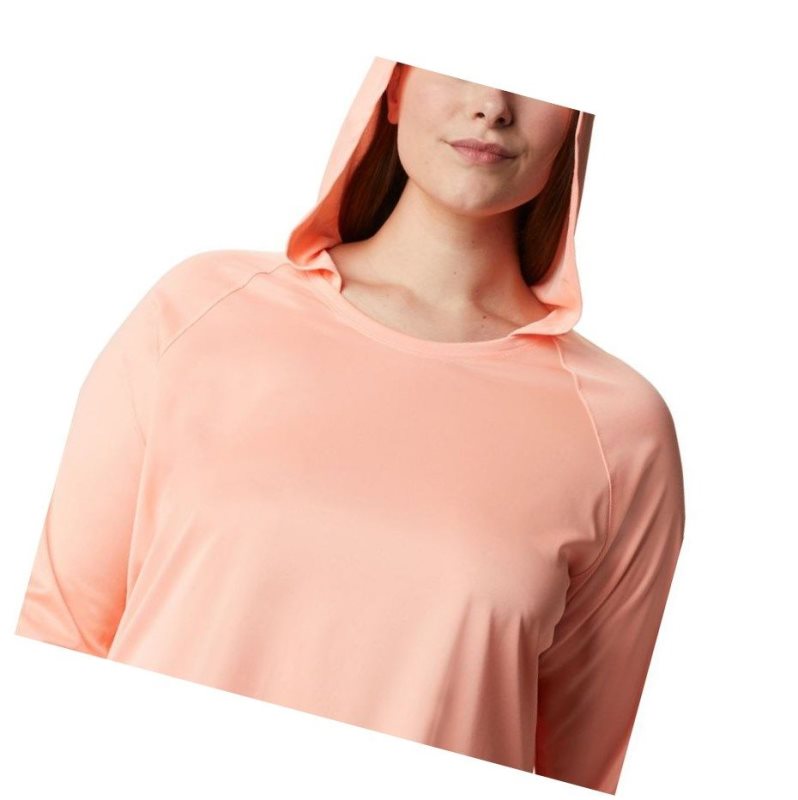 Columbia Tidal Heather Plus Size Kapşonlu Kadın Pembe | 16923-VMPZ