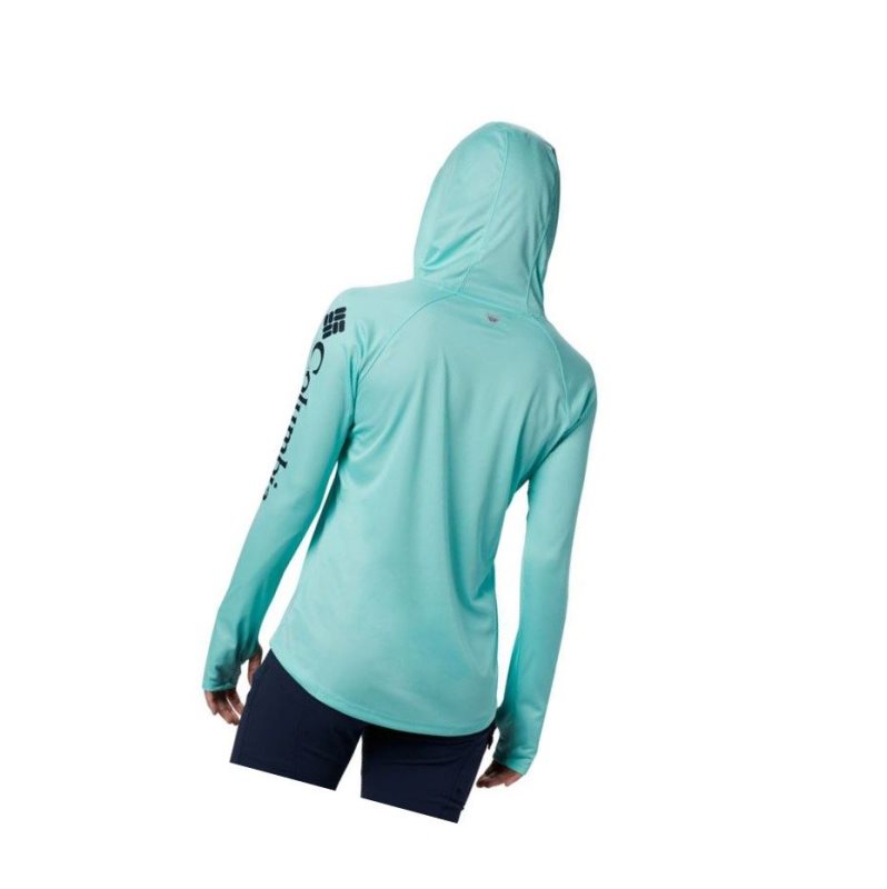 Columbia Tidal Heather Plus Size Kapşonlu Kadın Lacivert | 87103-SCBR