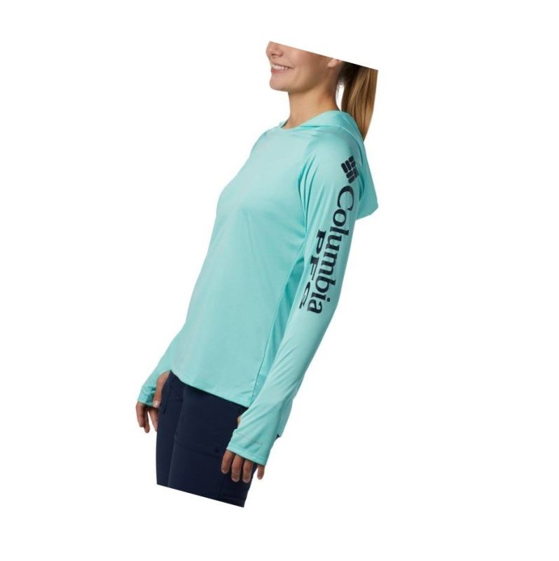 Columbia Tidal Heather Plus Size Kapşonlu Kadın Lacivert | 87103-SCBR