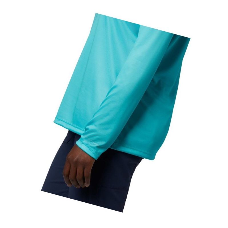 Columbia Tidal PFG Printed Triangle Long Sleeve Sweatshirt Kadın Mavi | 62875-QDTX