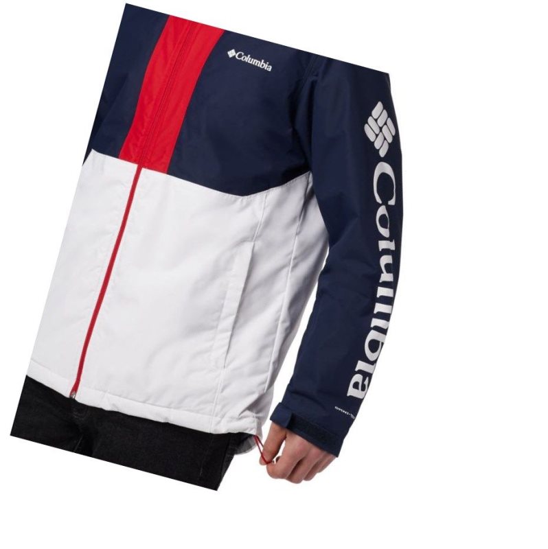 Columbia Timberturner Insulated Mont Erkek Beyaz Lacivert | 29603-CSPM