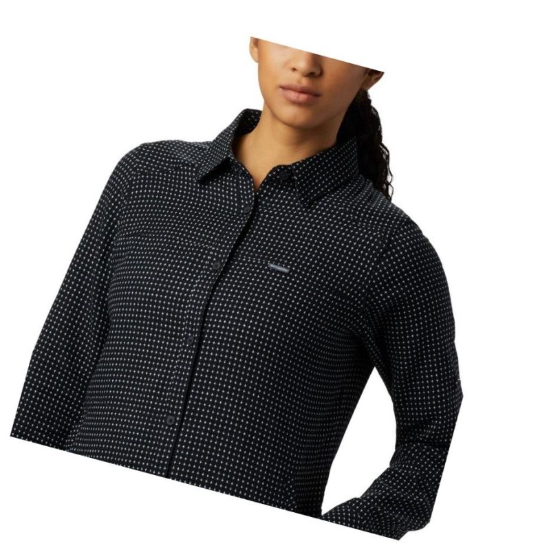 Columbia Times Two Long Sleeve Tunic Gömlek Kadın Siyah | 10276-VGON