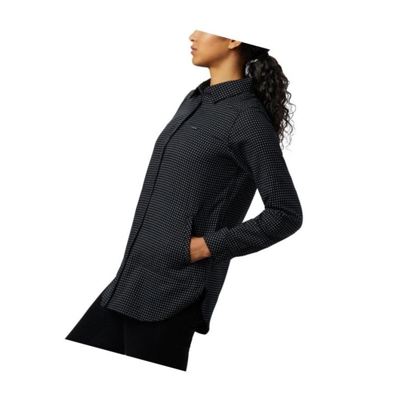 Columbia Times Two Long Sleeve Tunic Gömlek Kadın Siyah | 10276-VGON