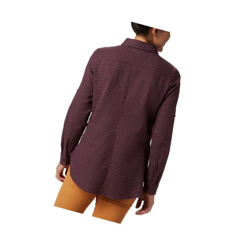 Columbia Times Two Long Sleeve Tunic Gömlek Kadın Siyah Pembe | 08972-LWSV