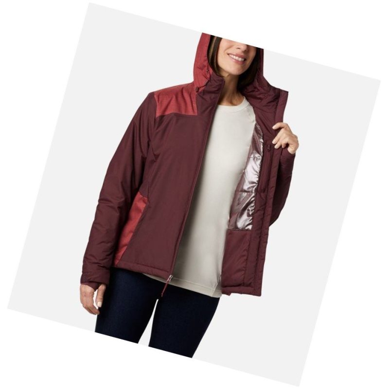 Columbia Tipton Peak Insulated Mont Kadın Kırmızı | 05489-TYAG