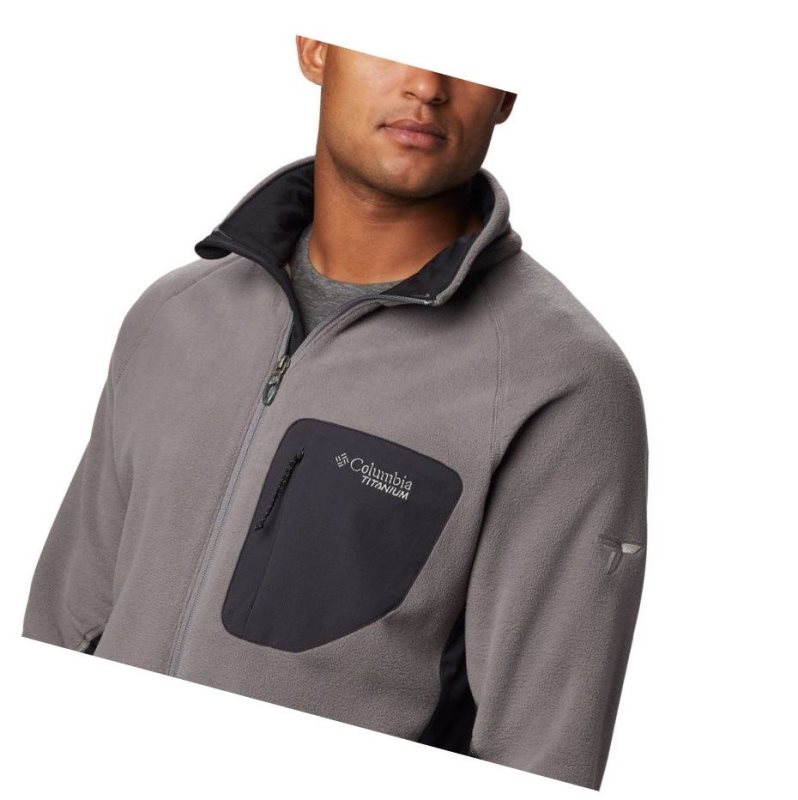Columbia Titan Pass 2.0 II Fleece Mont Erkek Gri Siyah | 35718-UOIX