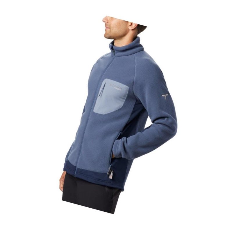 Columbia Titan Pass 2.0 II Fleece Mont Erkek Koyu Mavi Lacivert | 08617-LGDH