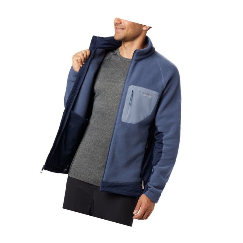 Columbia Titan Pass 2.0 II Fleece Mont Erkek Koyu Mavi Lacivert | 08617-LGDH