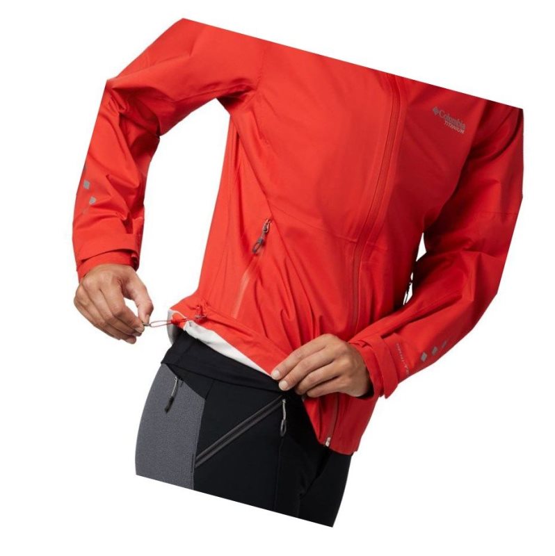 Columbia Titan Pass 2.5L Shell Mont Kadın Turuncu | 31782-DKCB