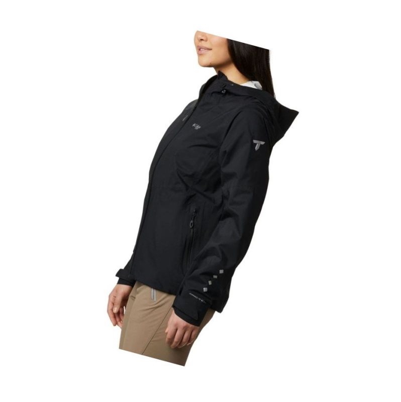 Columbia Titan Pass 2.5L Shell Mont Kadın Siyah | 87345-ZXCY