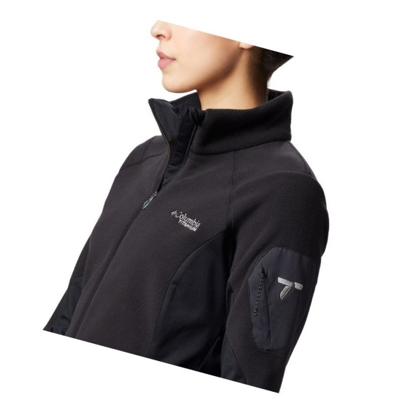 Columbia Titan Pass II 2.0 Fleece Mont Kadın Siyah | 36157-XRTY