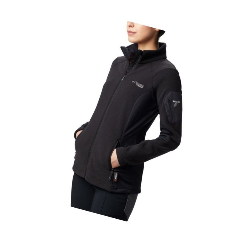 Columbia Titan Pass II 2.0 Fleece Mont Kadın Siyah | 36157-XRTY