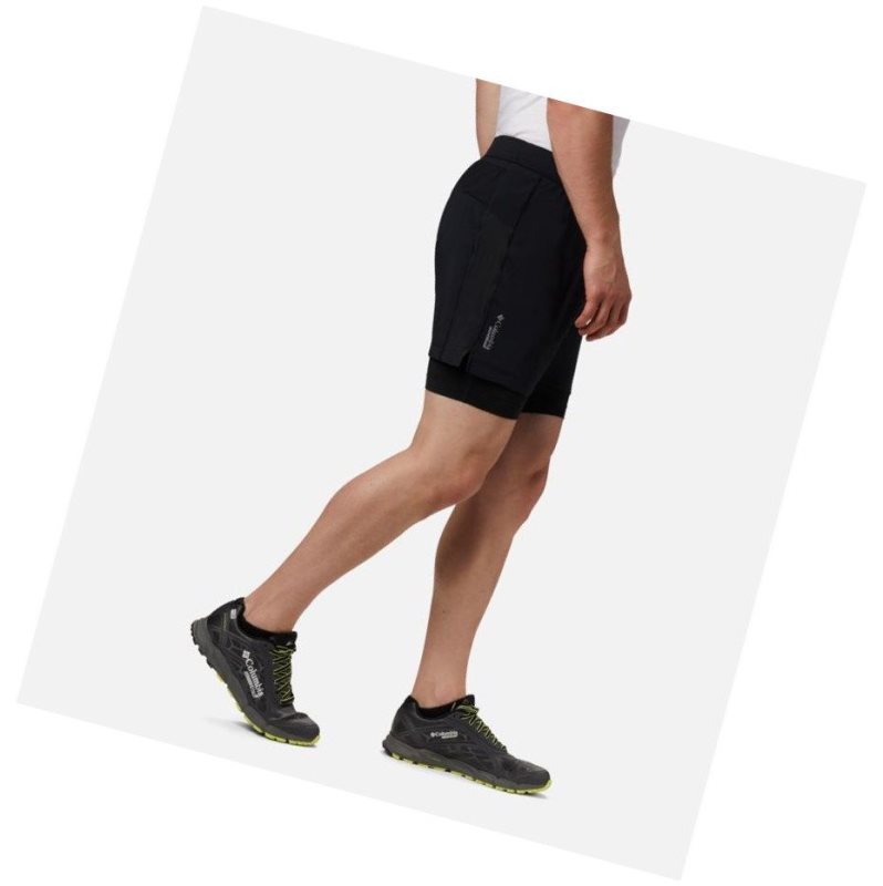 Columbia Titan Ultra II Running Şort Erkek Siyah | 36945-RUPS