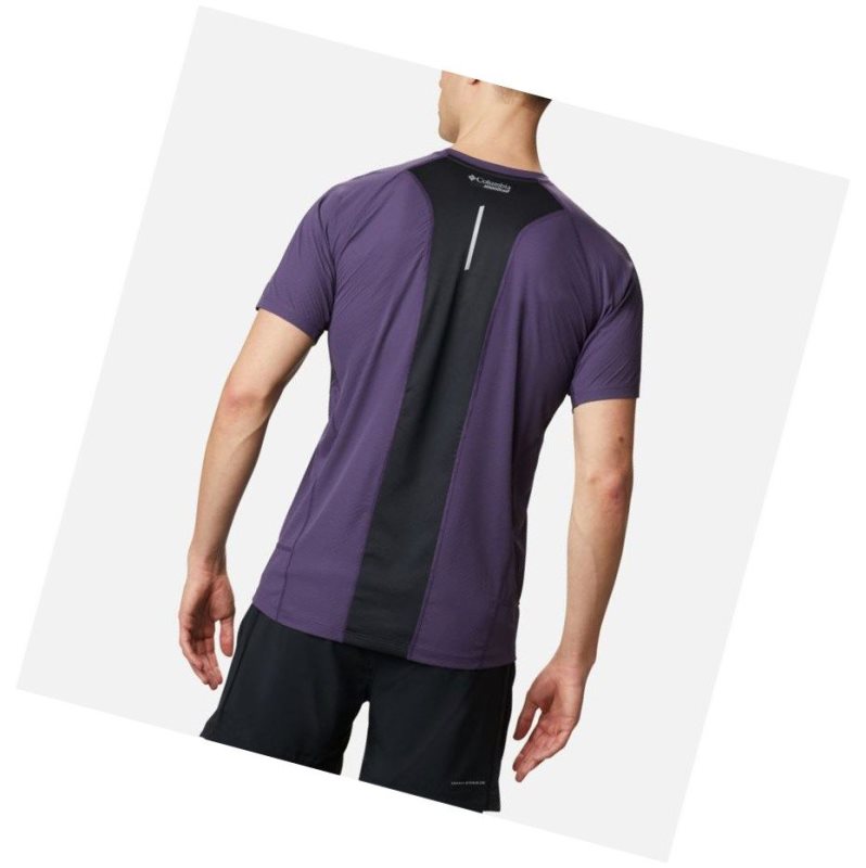 Columbia Titan Ultra II Short Sleeve Tişört Erkek Mor | 16824-KWLB