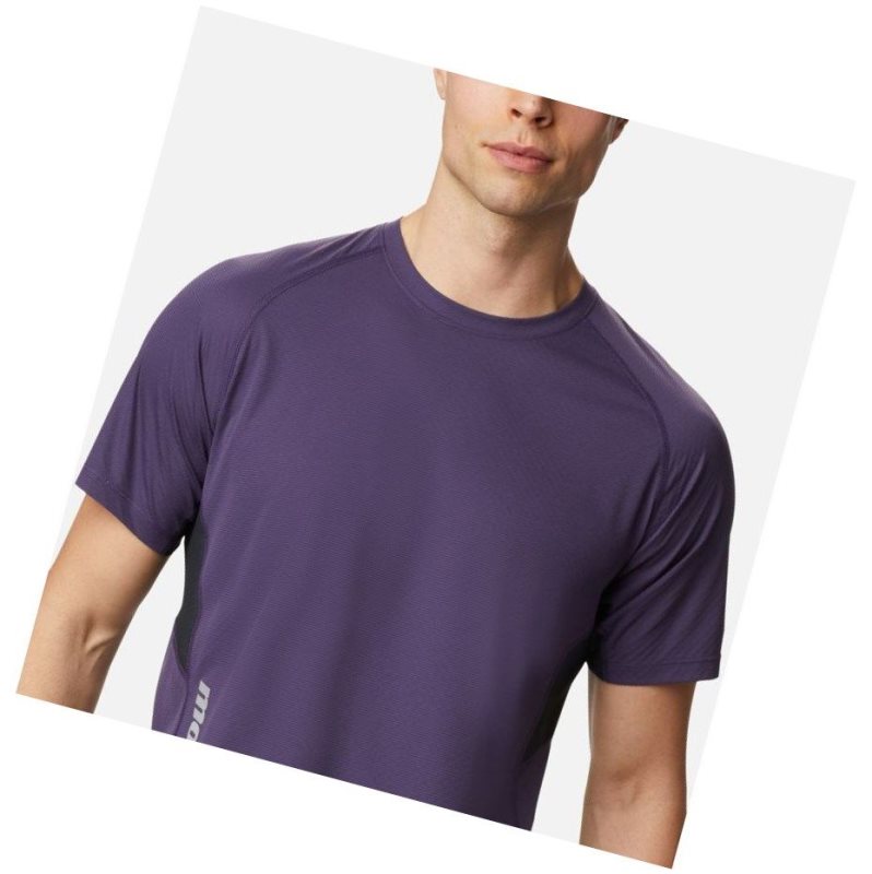 Columbia Titan Ultra II Short Sleeve Tişört Erkek Mor | 16824-KWLB