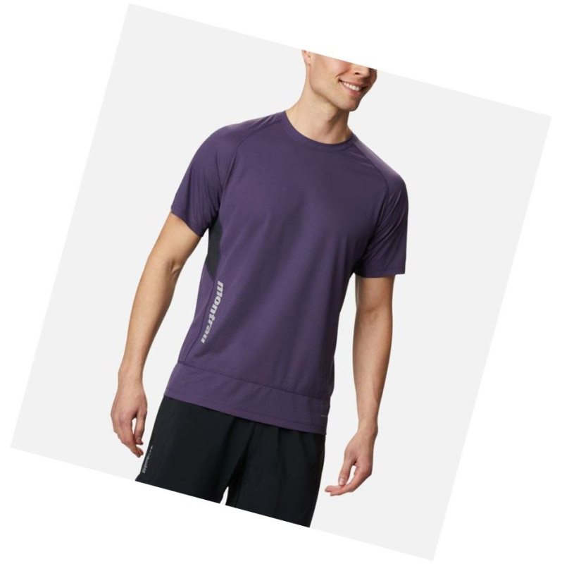 Columbia Titan Ultra II Short Sleeve Tişört Erkek Mor | 16824-KWLB