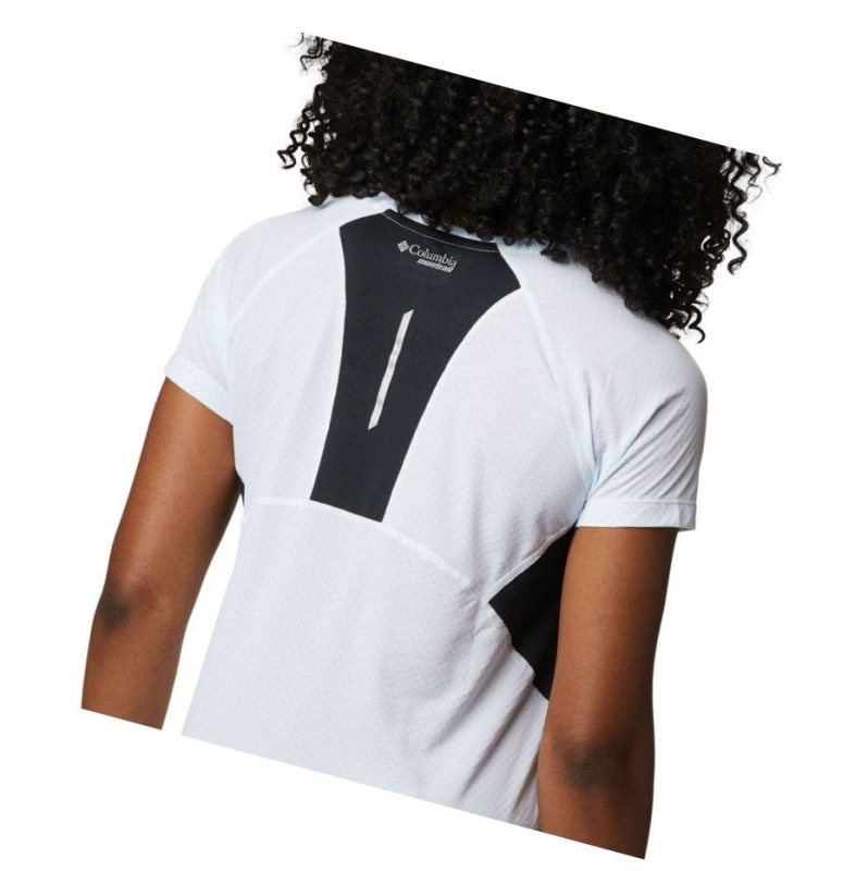 Columbia Titan Ultra II Short Sleeve Tişört Kadın Beyaz Siyah | 14632-VHIU