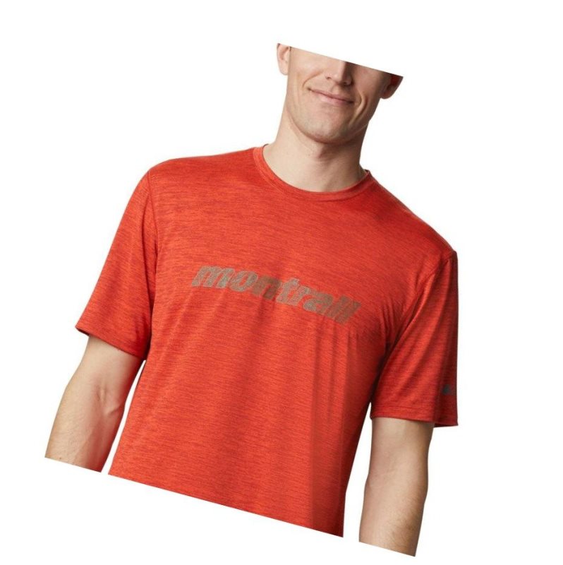 Columbia Trinity Trail Graphic Tişört Erkek Bordo | 70285-VJCS