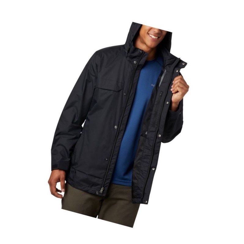 Columbia Tryon Trail Shell Big Mont Erkek Siyah | 54862-NERL