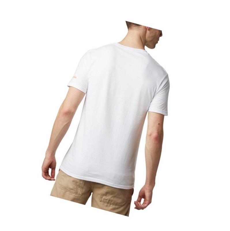 Columbia Tungsten Cotton Tişört Erkek Beyaz | 46158-GAEF