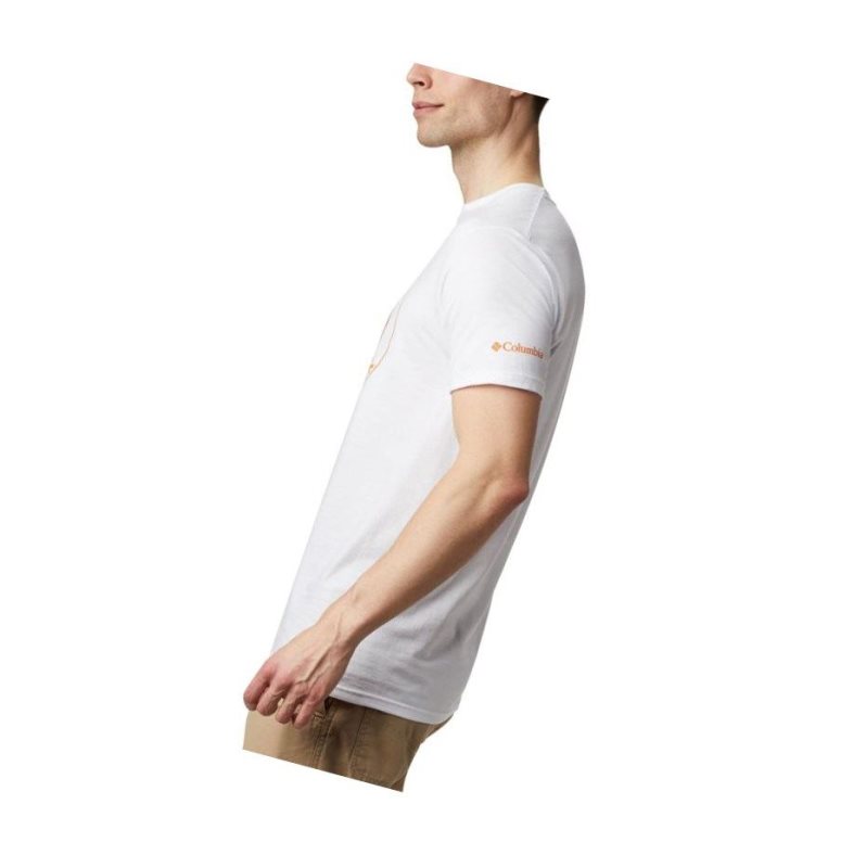 Columbia Tungsten Cotton Tişört Erkek Beyaz | 46158-GAEF