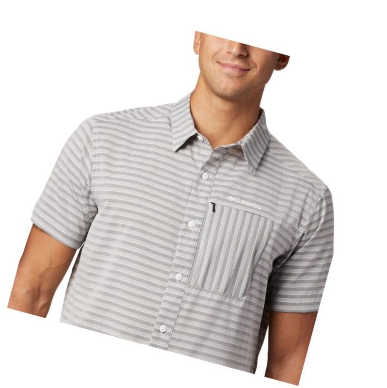 Columbia Twisted Creek II Short Sleeve Gömlek Erkek Siyah | 97451-MGSA