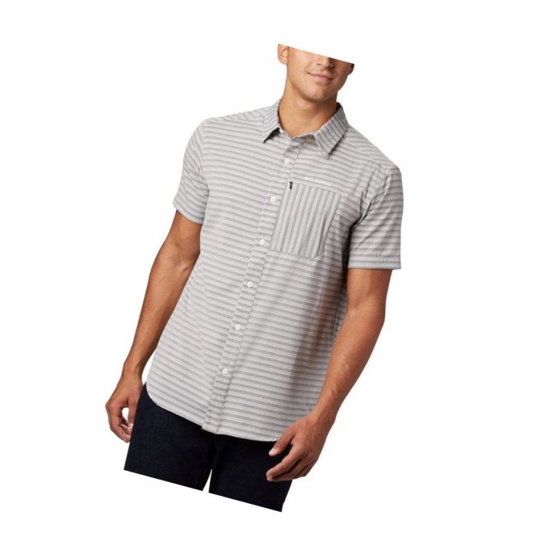 Columbia Twisted Creek II Short Sleeve Gömlek Erkek Siyah | 97451-MGSA