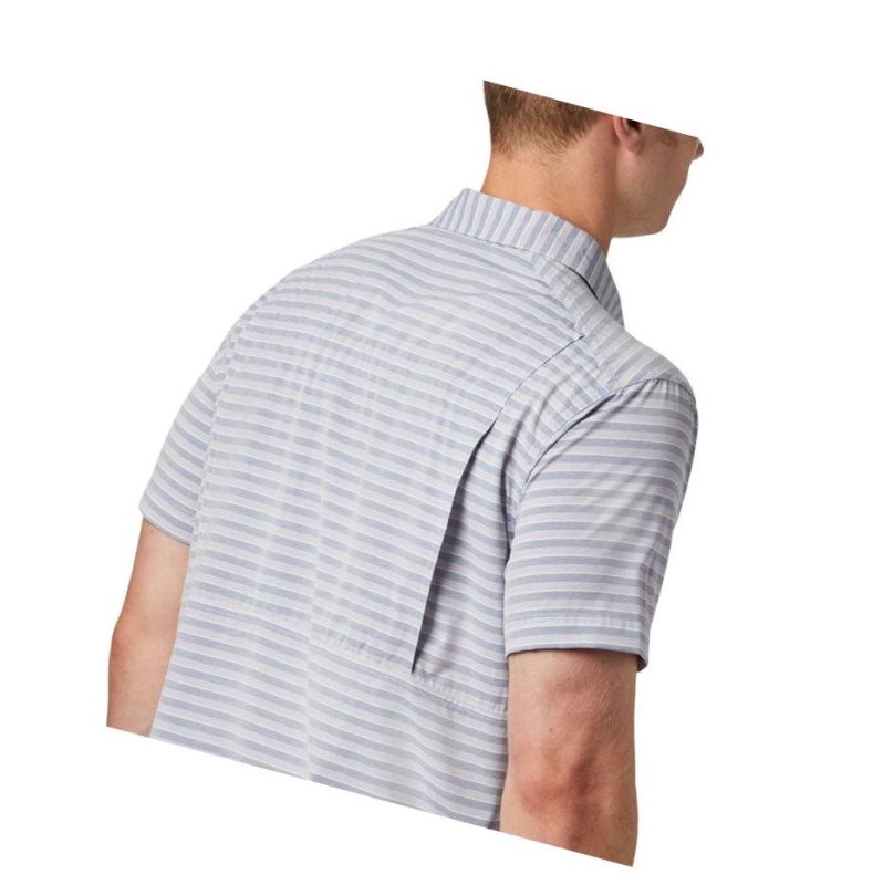 Columbia Twisted Creek II Short Sleeve Gömlek Erkek Lacivert | 87416-ZIKS