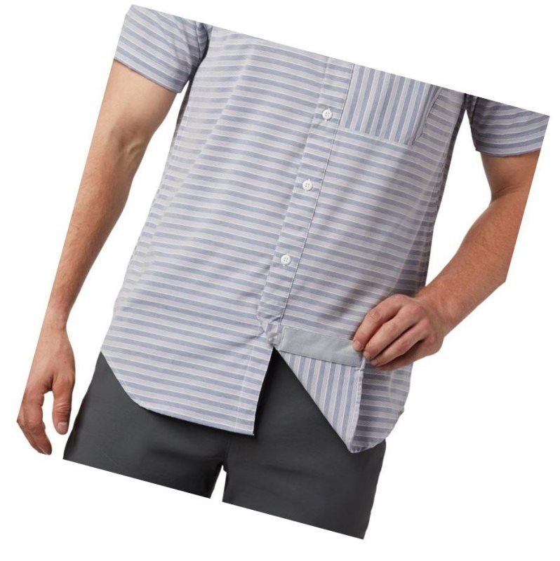Columbia Twisted Creek II Short Sleeve Gömlek Erkek Lacivert | 87416-ZIKS