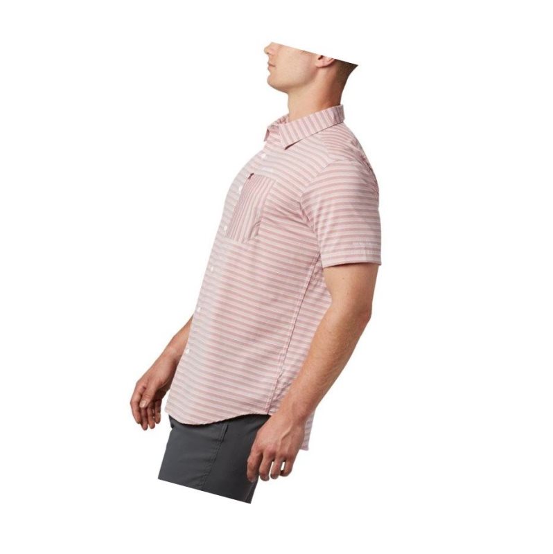Columbia Twisted Creek II Short Sleeve Tall Gömlek Erkek Kırmızı | 47591-FNOL