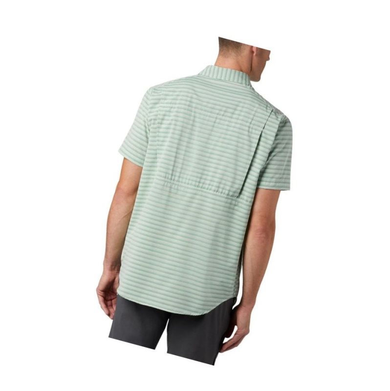 Columbia Twisted Creek II Short Sleeve Tall Gömlek Erkek Yeşil | 87360-SCAH