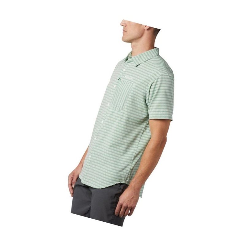 Columbia Twisted Creek II Short Sleeve Tall Gömlek Erkek Yeşil | 87360-SCAH