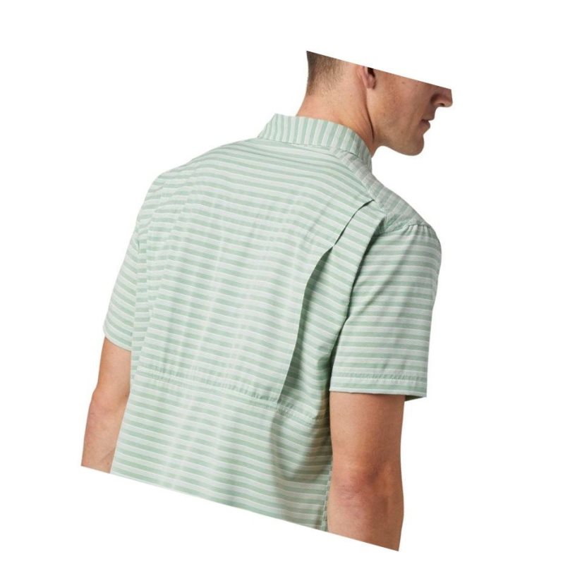 Columbia Twisted Creek II Short Sleeve Tall Gömlek Erkek Yeşil | 87360-SCAH