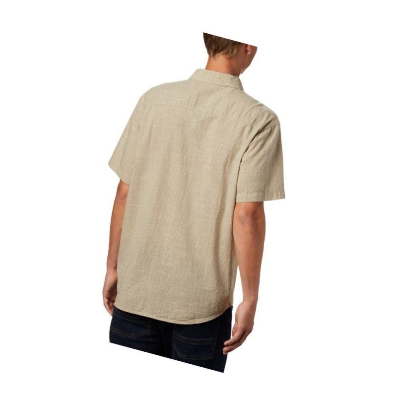 Columbia Under Exposure Yarn-Dye Short Sleeve Gömlek Erkek Kahverengi | 68317-ILFK