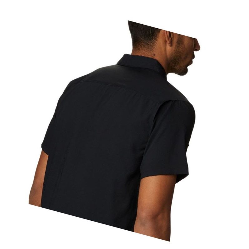 Columbia Utilizer II Solid Short Sleeve Big Gömlek Erkek Siyah | 84506-GUNO