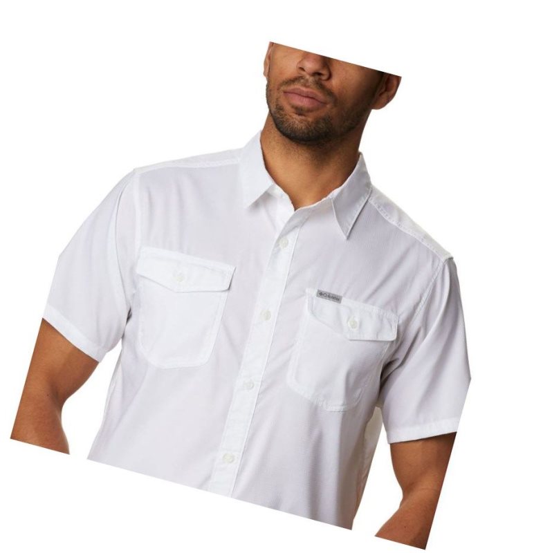 Columbia Utilizer II Solid Short Sleeve Big Gömlek Erkek Beyaz | 79865-OGYB