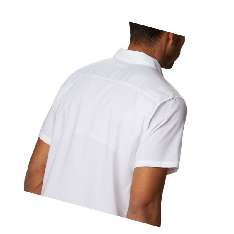 Columbia Utilizer II Solid Short Sleeve Big Gömlek Erkek Beyaz | 79865-OGYB