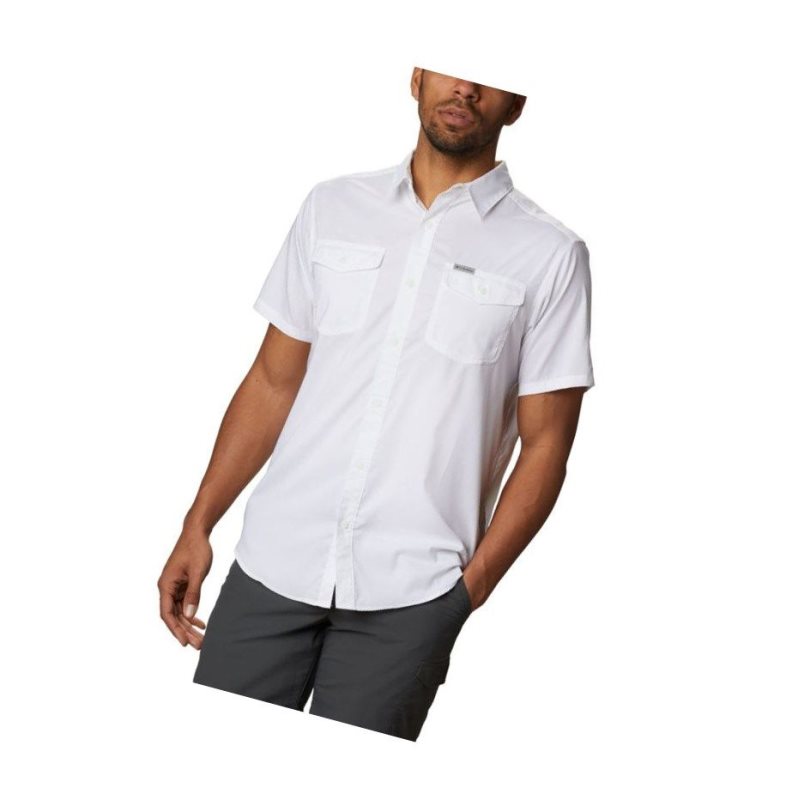 Columbia Utilizer II Solid Short Sleeve Big Gömlek Erkek Beyaz | 79865-OGYB