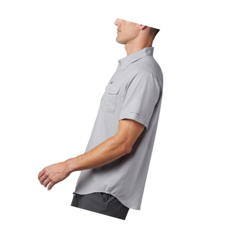 Columbia Utilizer II Solid Short Sleeve Gömlek Erkek Gri | 73054-RVWN