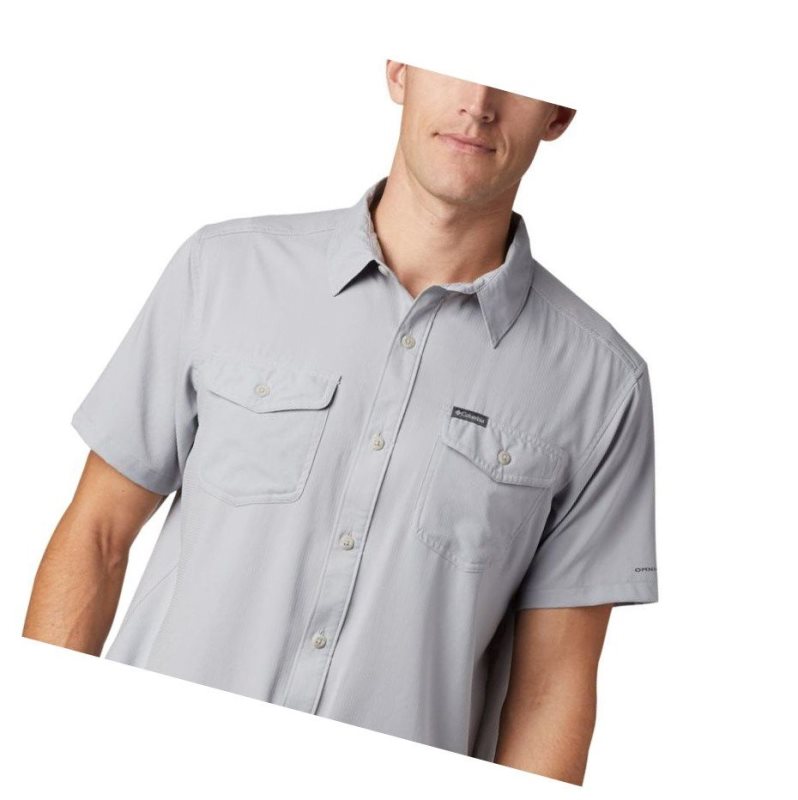 Columbia Utilizer II Solid Short Sleeve Gömlek Erkek Gri | 73054-RVWN