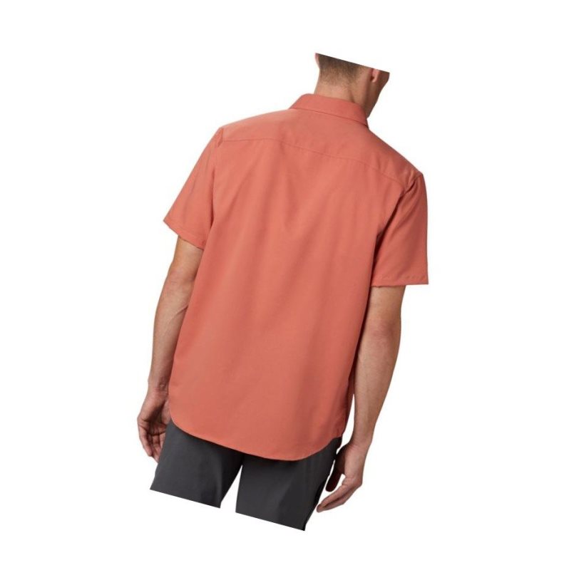 Columbia Utilizer II Solid Short Sleeve Gömlek Erkek Koyu Mercan | 65039-BCIU
