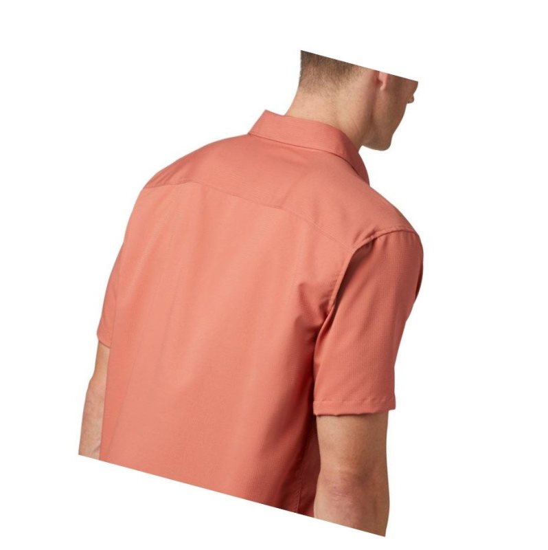 Columbia Utilizer II Solid Short Sleeve Gömlek Erkek Koyu Mercan | 65039-BCIU